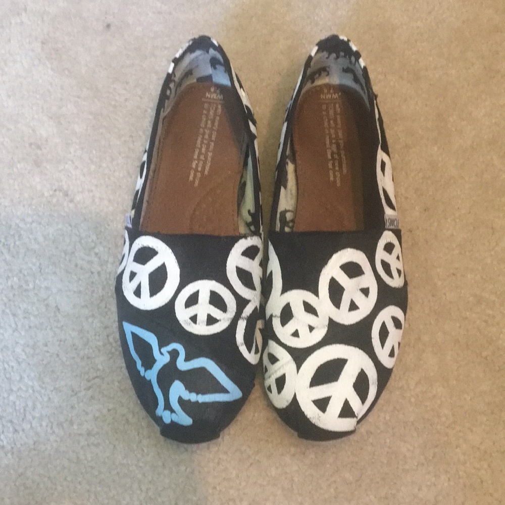 TOMS handpainted shoes